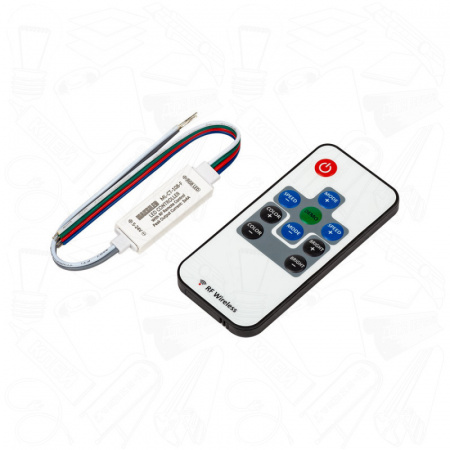 Мини-контроллер RGB с пультом ДУ MAKSILED ML-CT-108-F, IP20